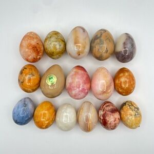 Vintage Polished Eggs, Beautiful Set of 16 - 2.5”-3”